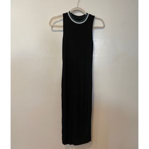 Midi Bodycon Dress, Sporty Neck Detail